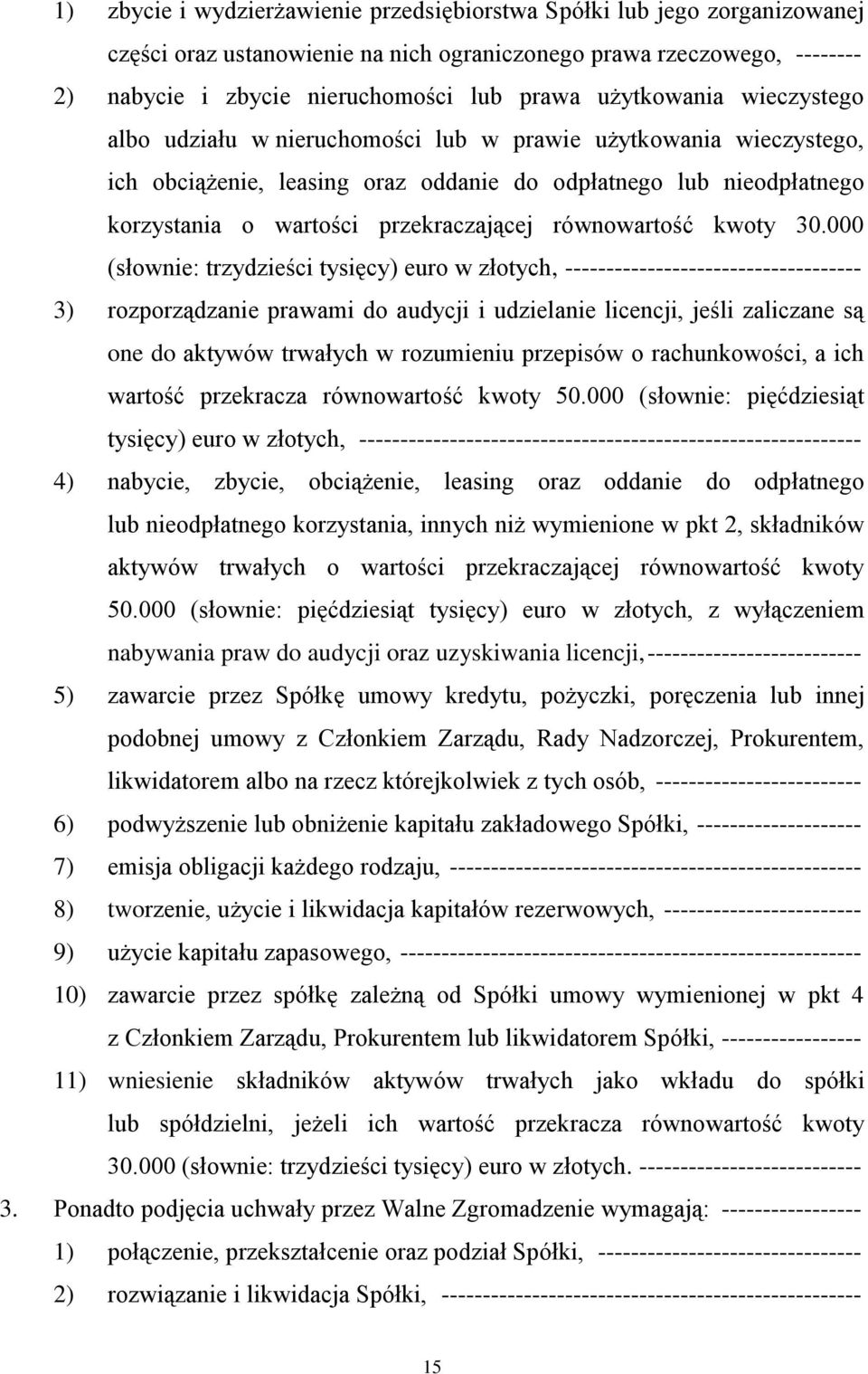 równowartość kwoty 30.