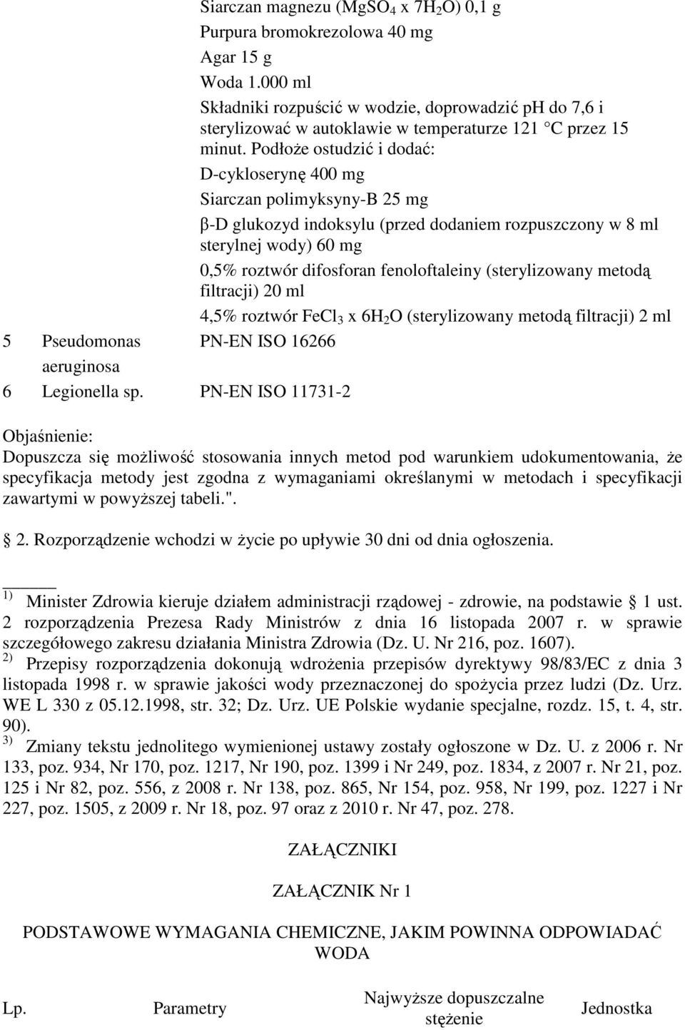 PodłoŜe ostudzić i dodać: D-cykloserynę 400 mg Siarczan polimyksyny-b 25 mg β-d glukozyd indoksylu (przed dodaniem rozpuszczony w 8 ml sterylnej wody) 60 mg 0,5% roztwór difosforan fenoloftaleiny