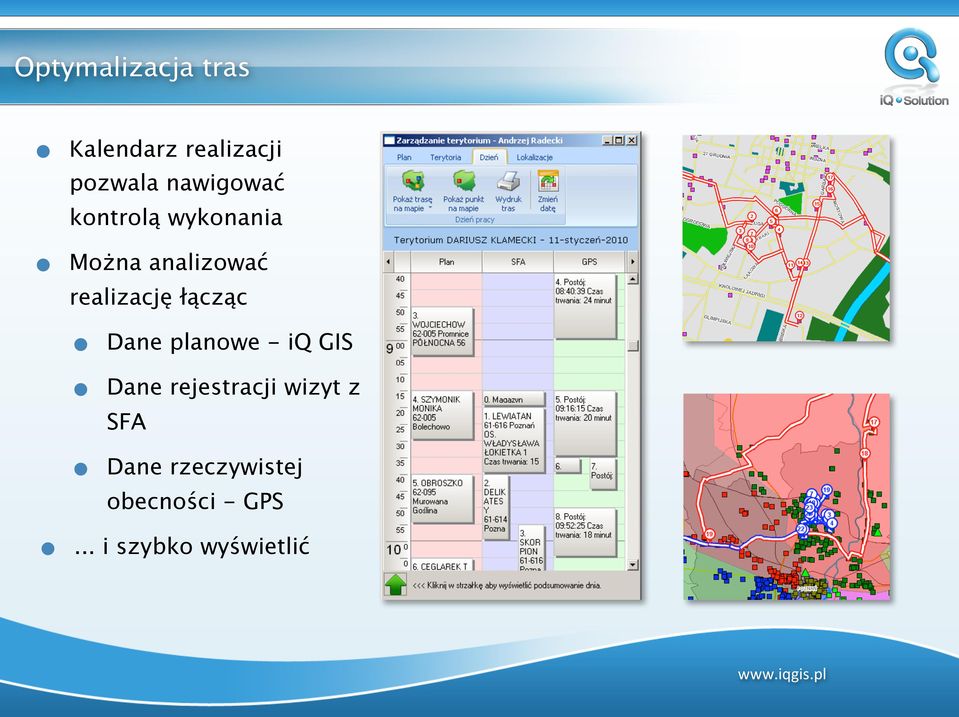 realizację łącząc Dane planowe - iq GIS Dane