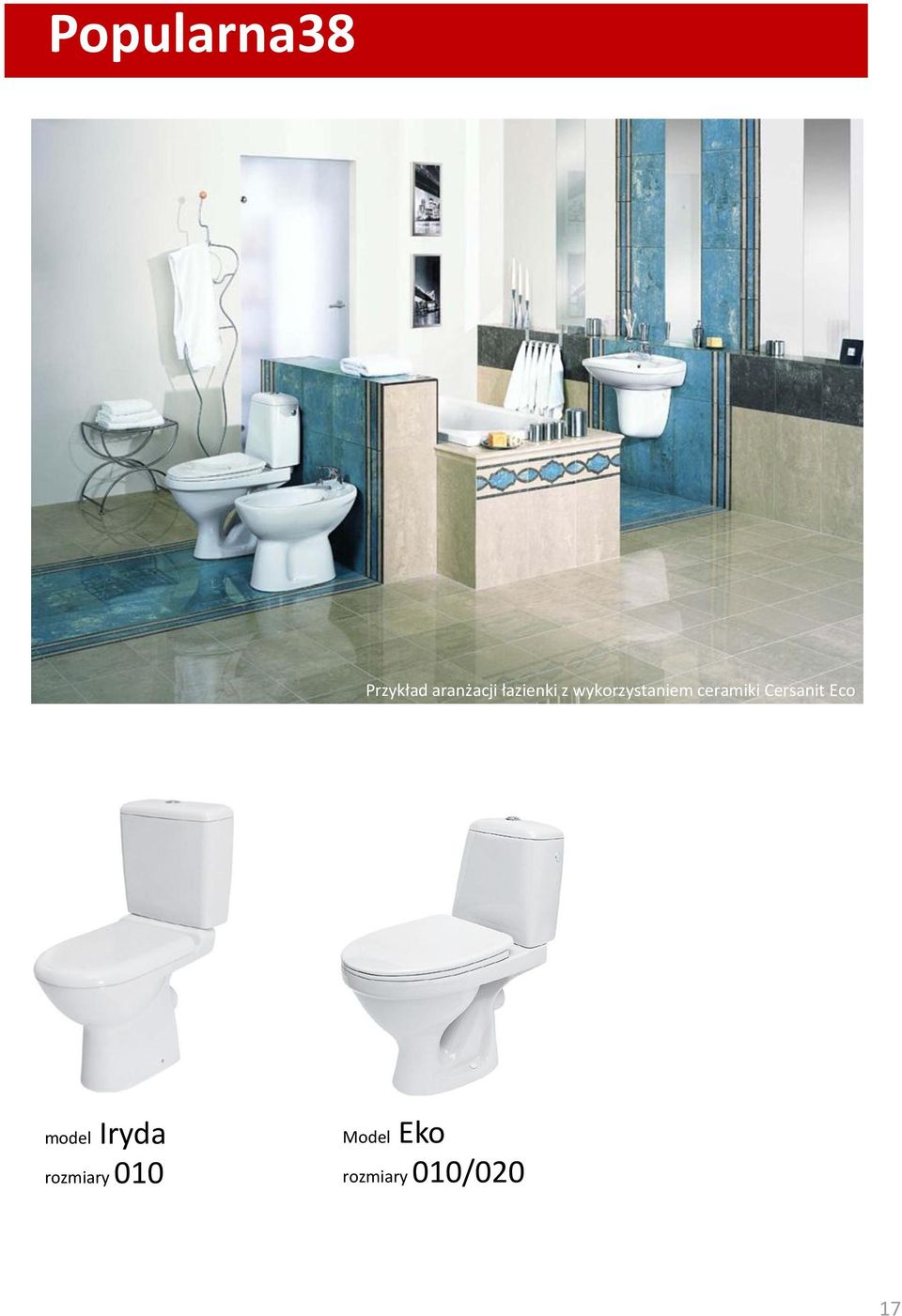 ceramiki Cersanit Eco model Iryda
