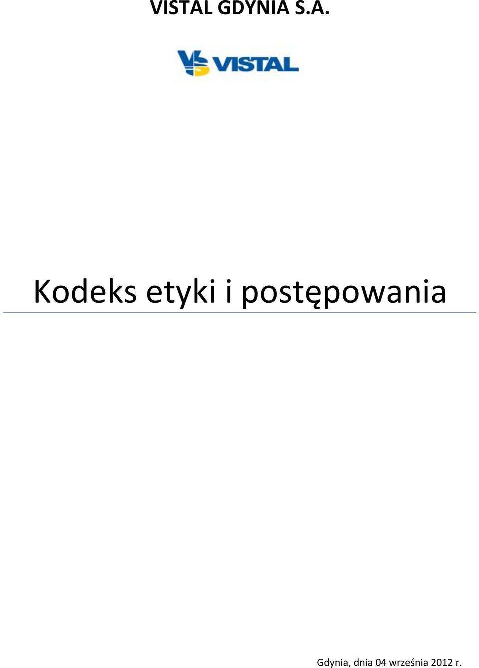 S.A. Kodeks etyki i