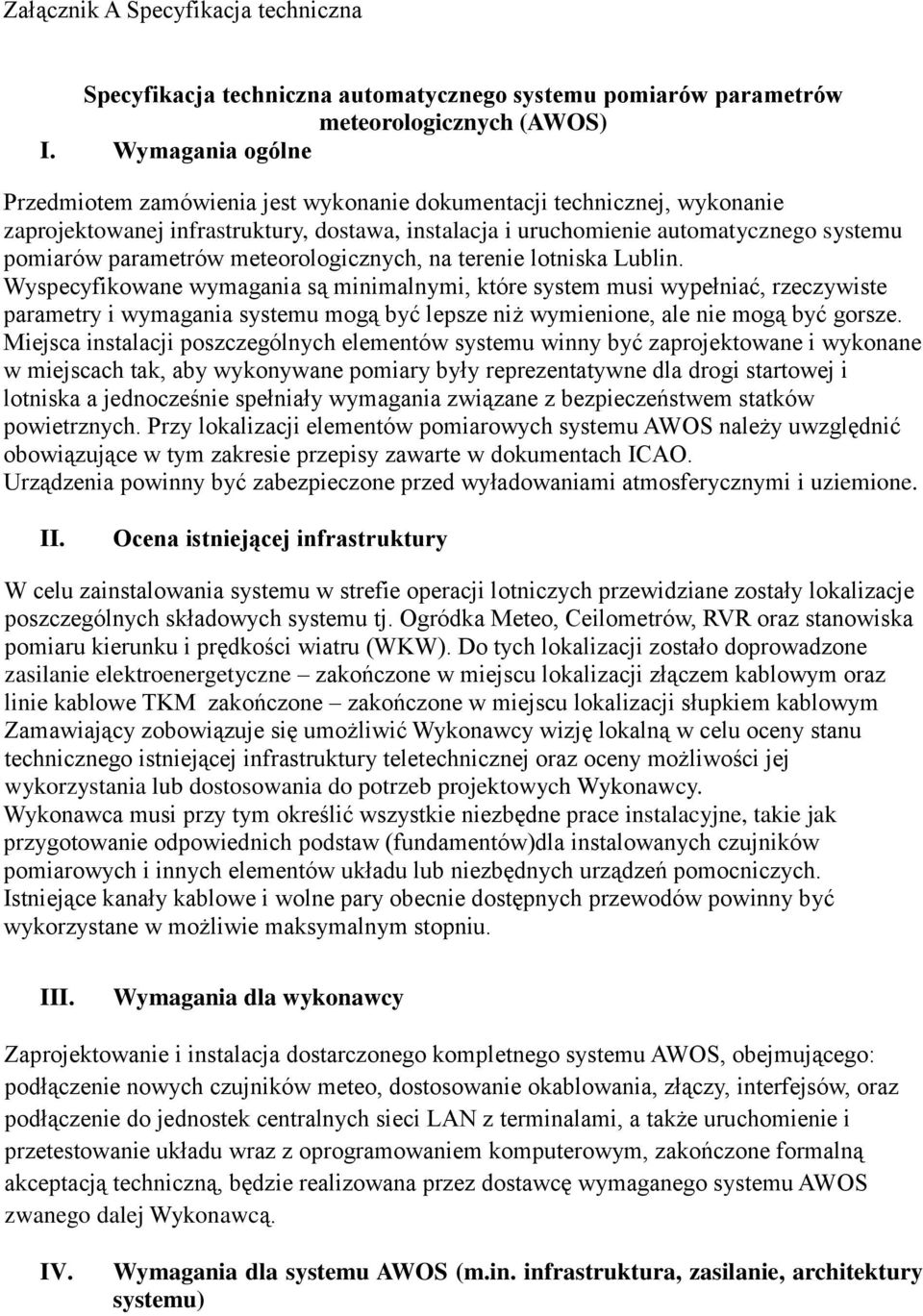 meterlgicznych, na terenie ltniska Lublin.