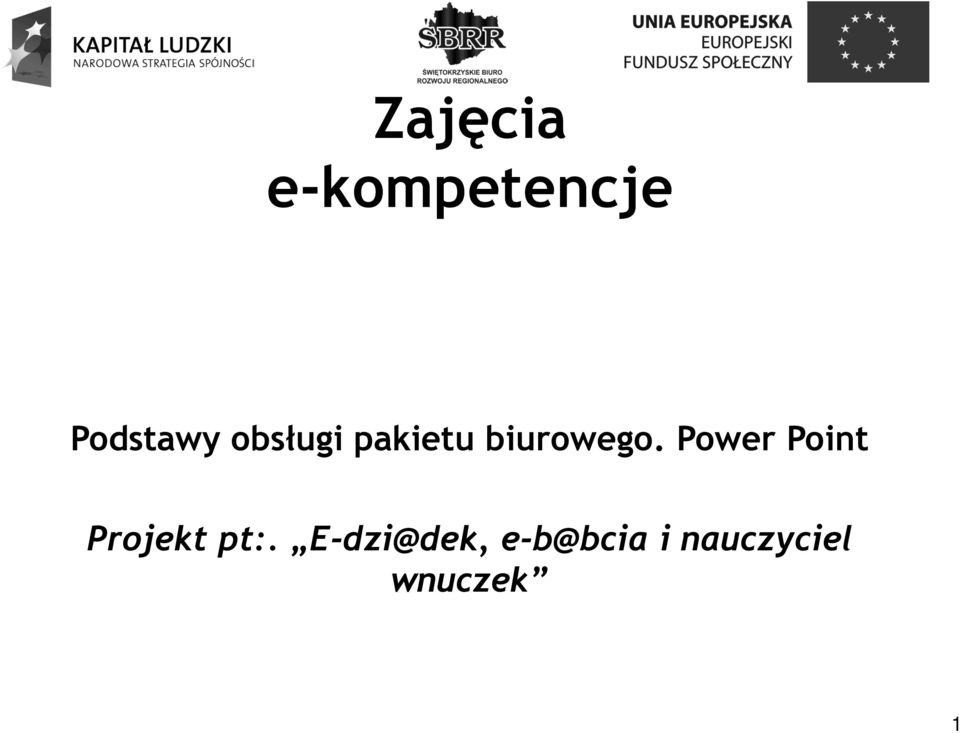 Power Point Projekt pt:.