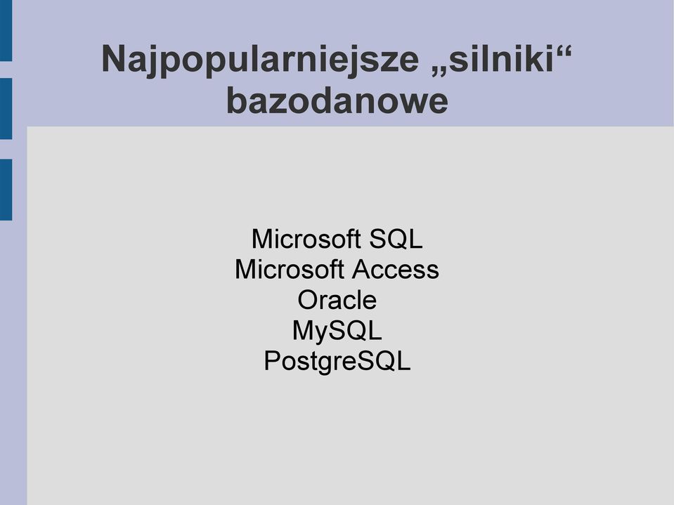 Microsoft SQL