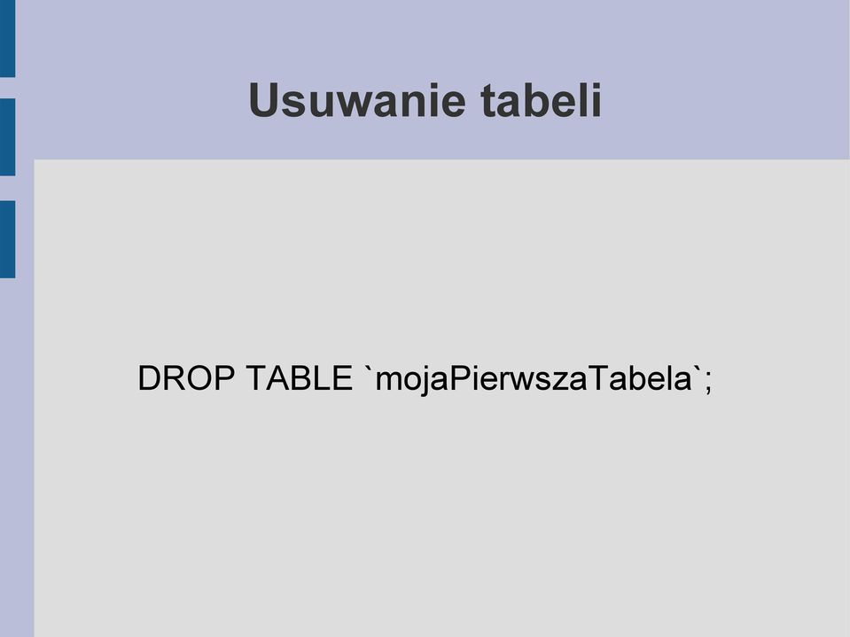 TABLE