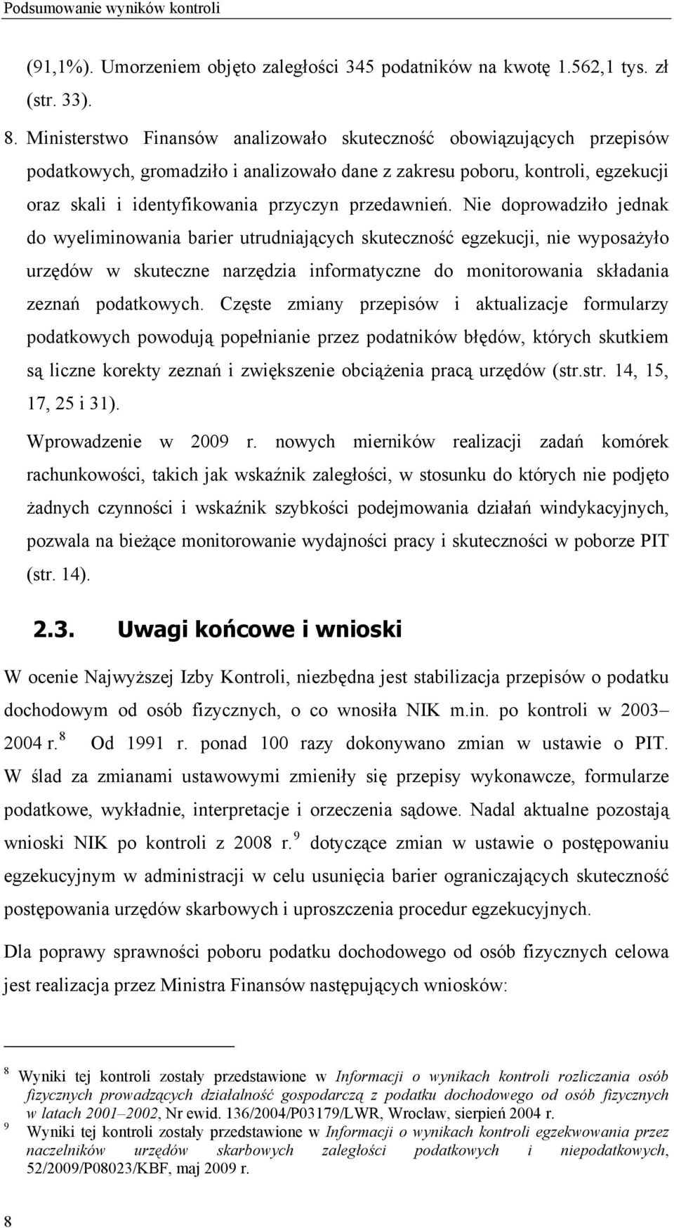 przedawnień.