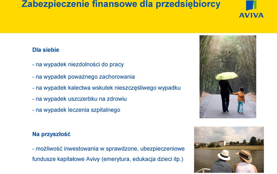 wypadek uszczerbku na zdrowiu - na wypadek leczenia szpitalnego Na przyszłość - możliwość