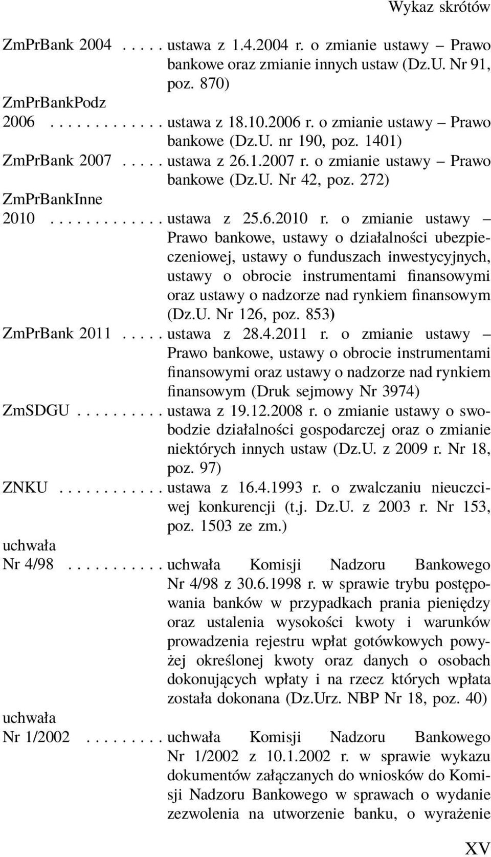 o zmianie ustawy Prawo bankowe, ustawy o działalności ubezpieczeniowej, ustawy o funduszach inwestycyjnych, ustawy o obrocie instrumentami finansowymi oraz ustawy o nadzorze nad rynkiem finansowym