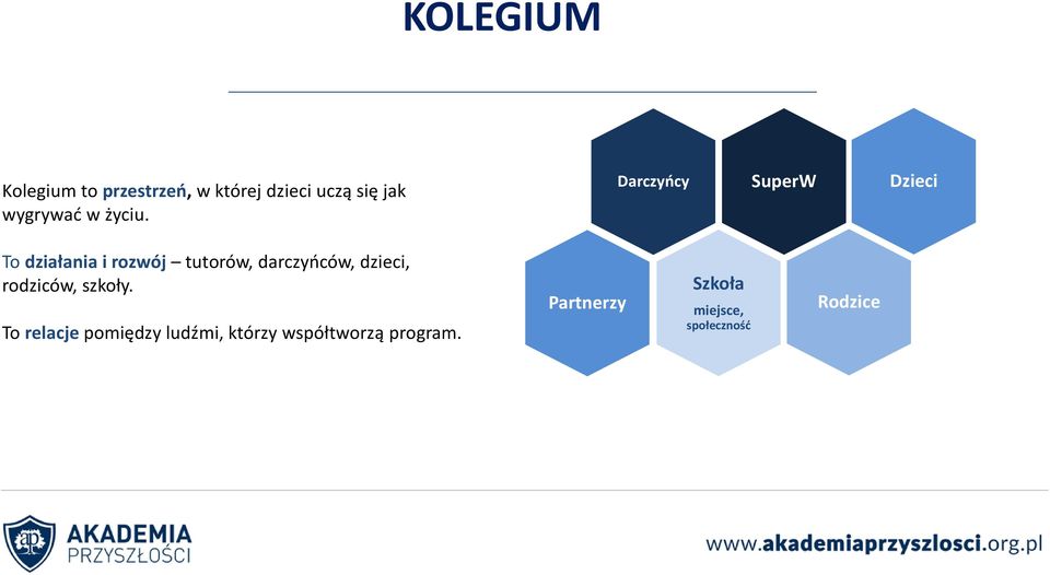 Darczyńcy SuperW Dzieci To działania i rozwój tutorów, darczyńców,