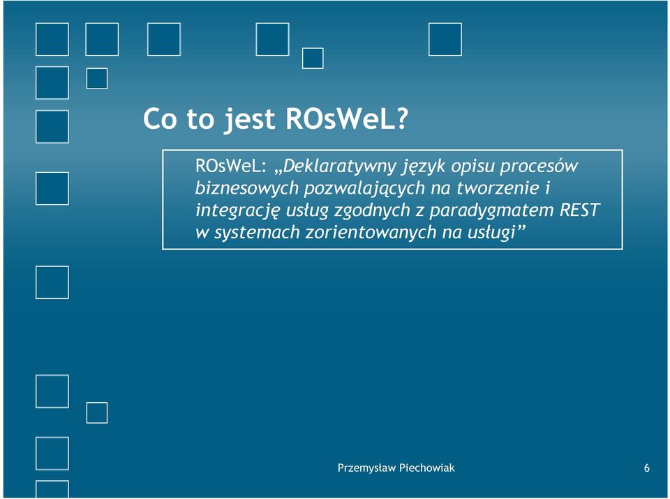 biznesowych pozwalających na tworzenie i integrację