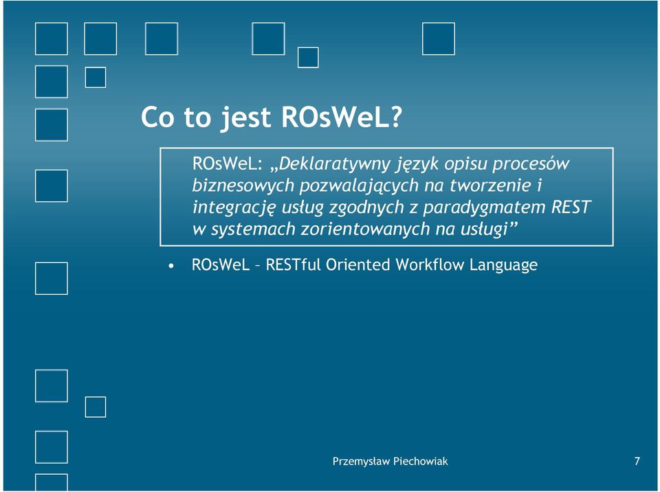 pozwalających na tworzenie i integrację usług zgodnych z