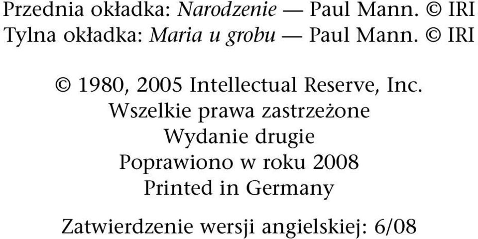 IRI 1980, 2005 Intellectual Reserve, Inc.