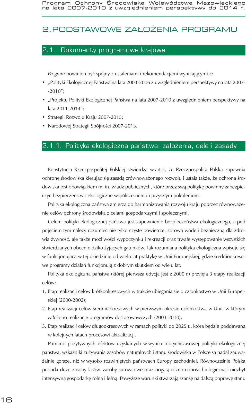 r. 2. PODSTAWOWE ZAŁOŻENIA PROGRAMU 2.1.