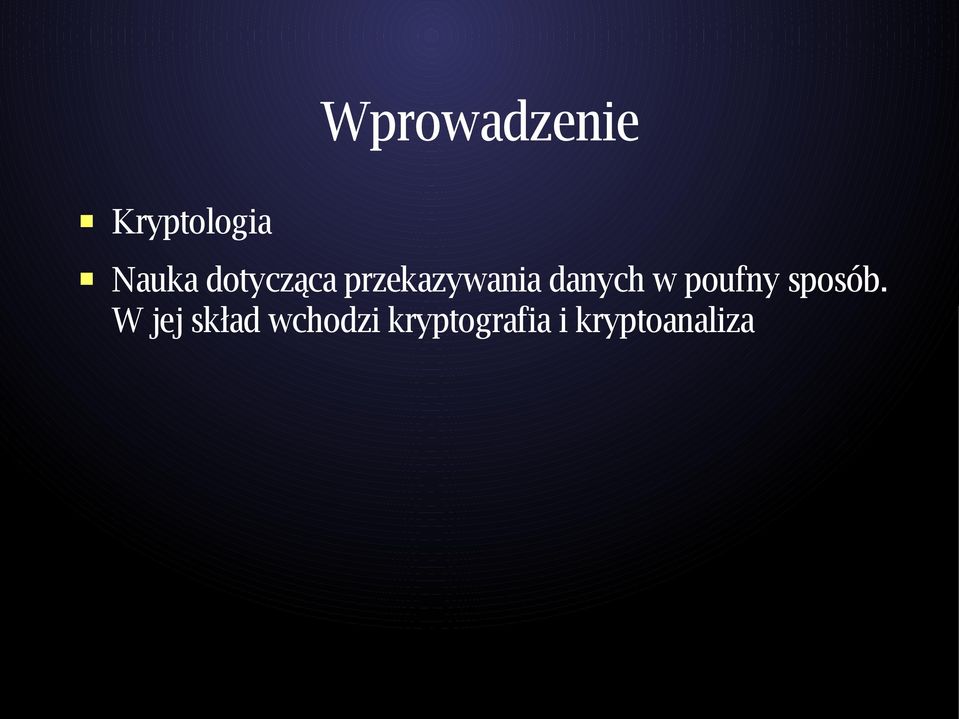 w poufny sposób.