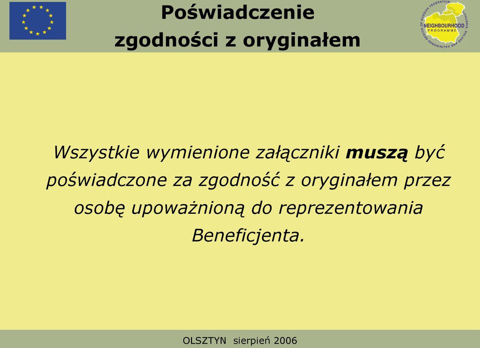 poświadczone za zgodność z oryginałem przez