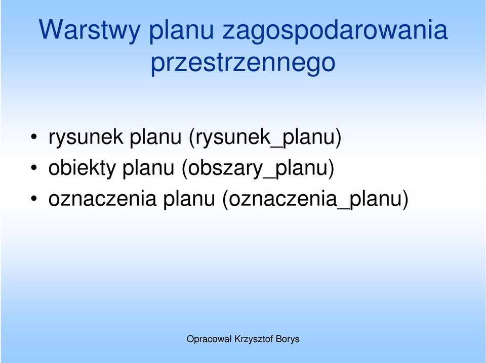 (rysunek_planu) obiekty planu