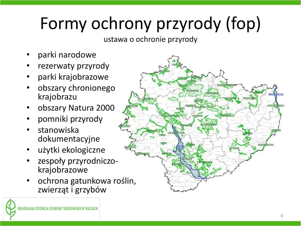 obszary Natura 2000 pomniki przyrody stanowiska dokumentacyjne użytki