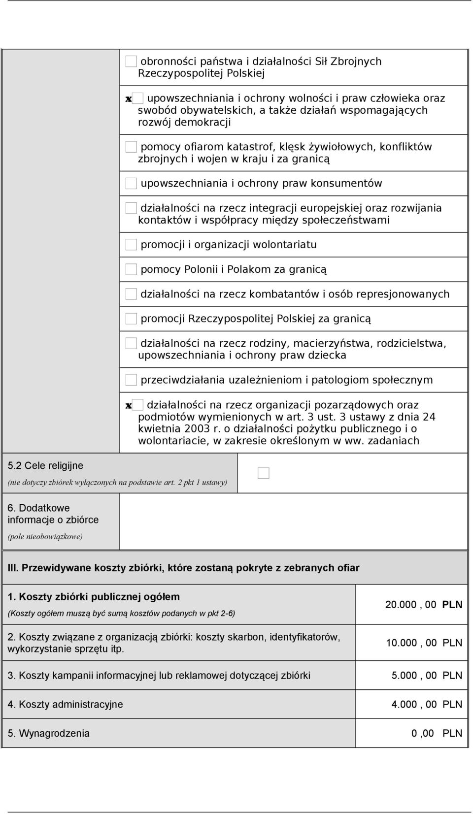 rozwijania kontaktów i współpracy między społeczeństwami promocji i organizacji wolontariatu pomocy Polonii i Polakom za granicą działalności na rzecz kombatantów i osób represjonowanych promocji