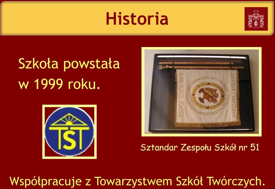 Sztandar Zespołu Szkół nr