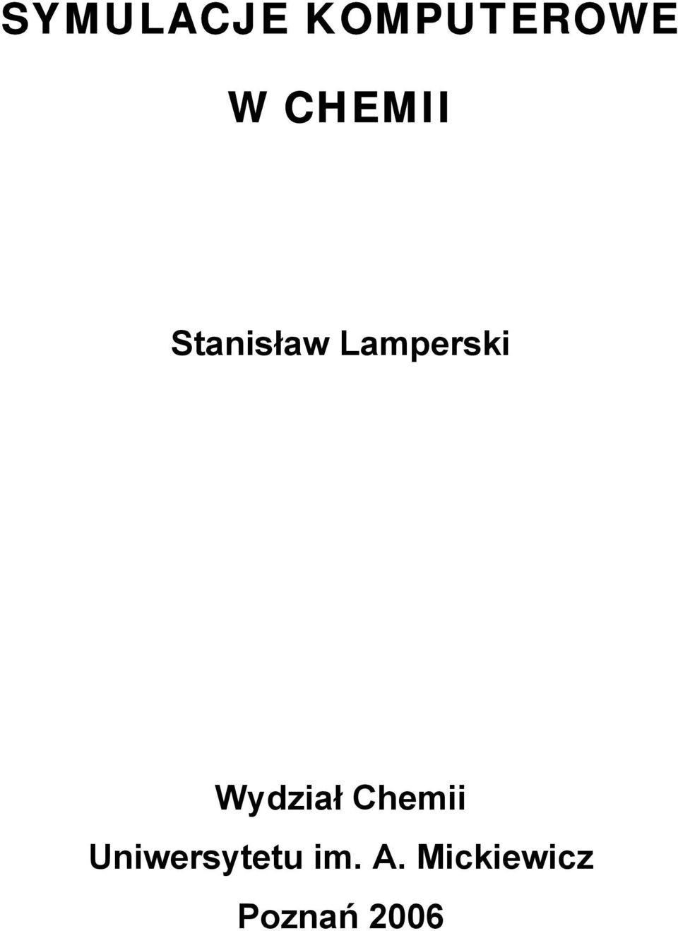 Wydział Chemii