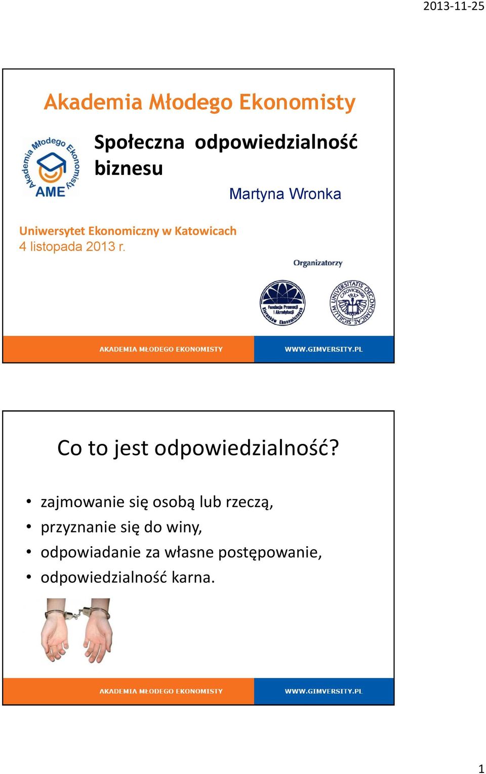 1 Co to jest odpowiedzialność?