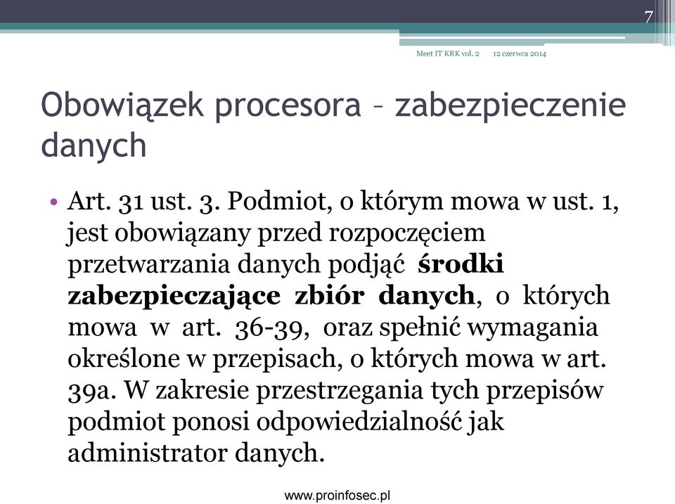 danych, o których mowa w art.