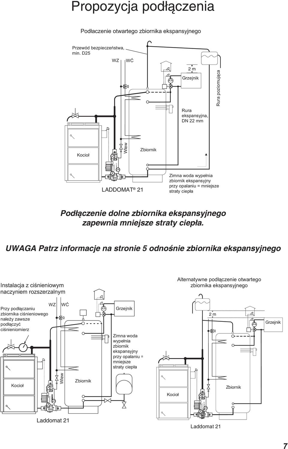 UWAGA Patrz informacje na stronie 5 odnośnie zbiornika ekspansyjnego 1 I J= =? =? E EA E M O =? O EA H I A H = O ) JA H = JO M A F @?