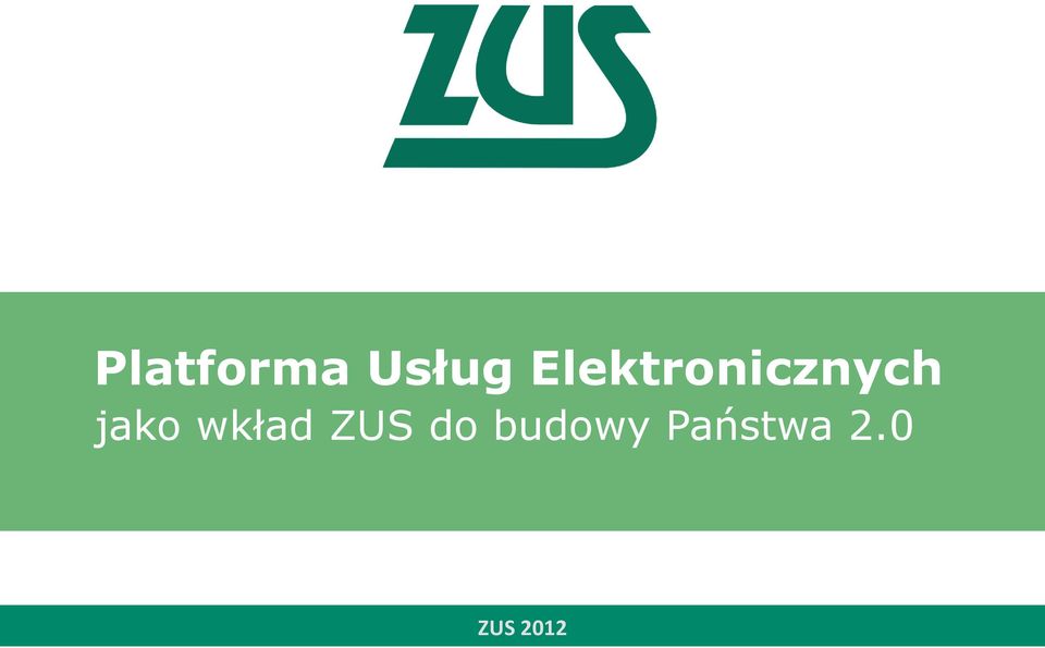 jako wkład ZUS