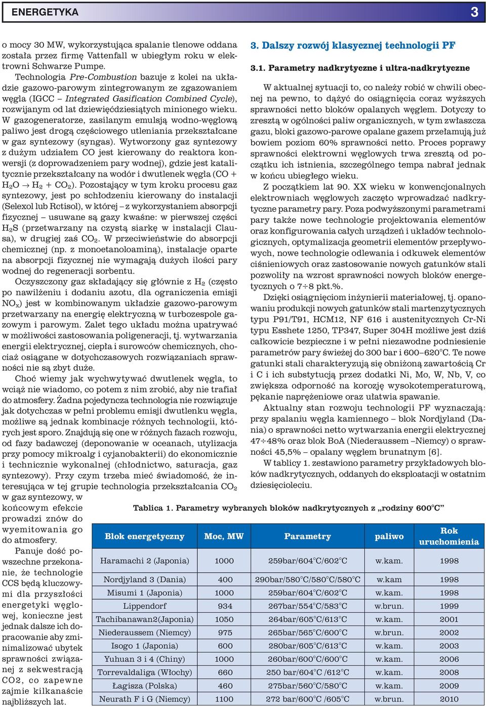 wieku. W gazogeneratorze, zasilanym emulsją wodno-węglową paliwo jest drogą częściowego utleniania przekształcane w gaz syntezowy (syngas).