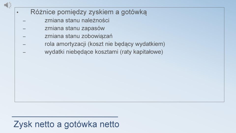 rola amortyzacji (koszt nie będący wydatkiem) wydatki