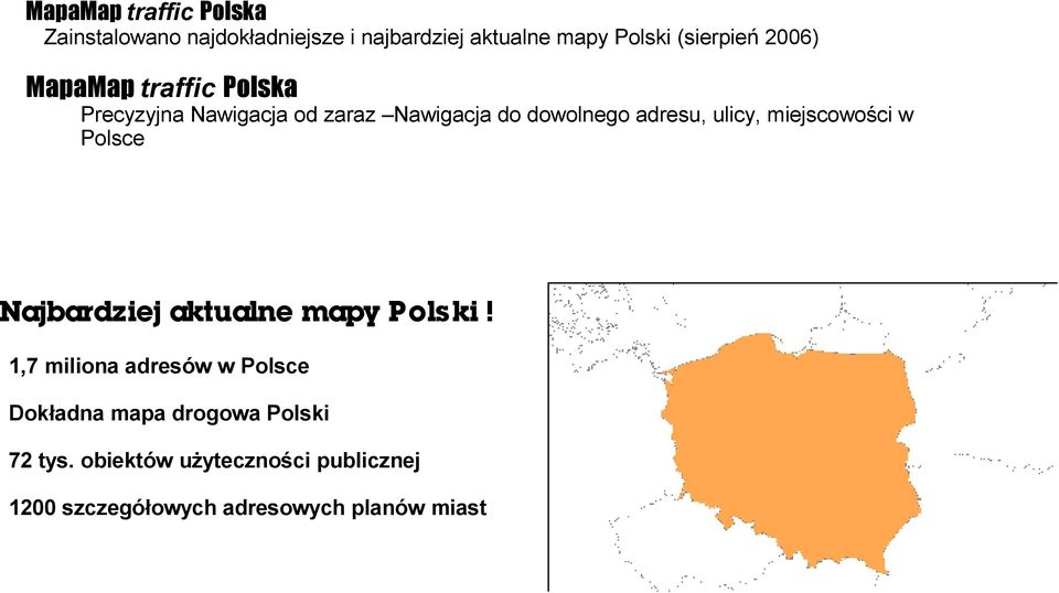 miejscowości w Polsce Najbardziej aktualne mapy Polski!