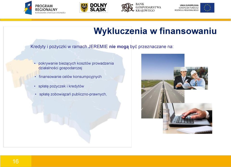 prowadzenia działalności gospodarczej finansowanie celów