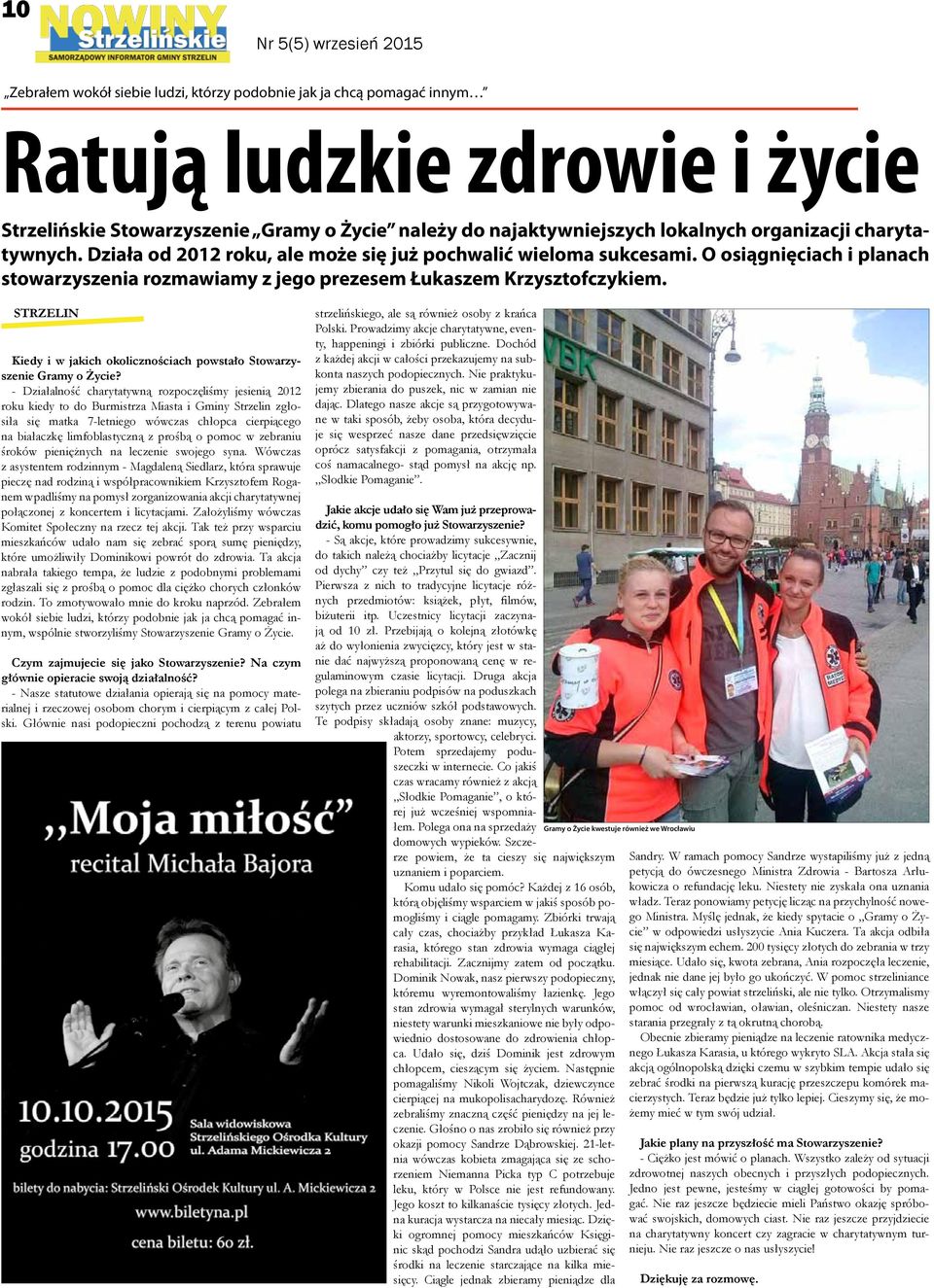 STRZELIN Kiedy i w jakich okolicznościach powstało Stowarzyszenie Gramy o Życie?