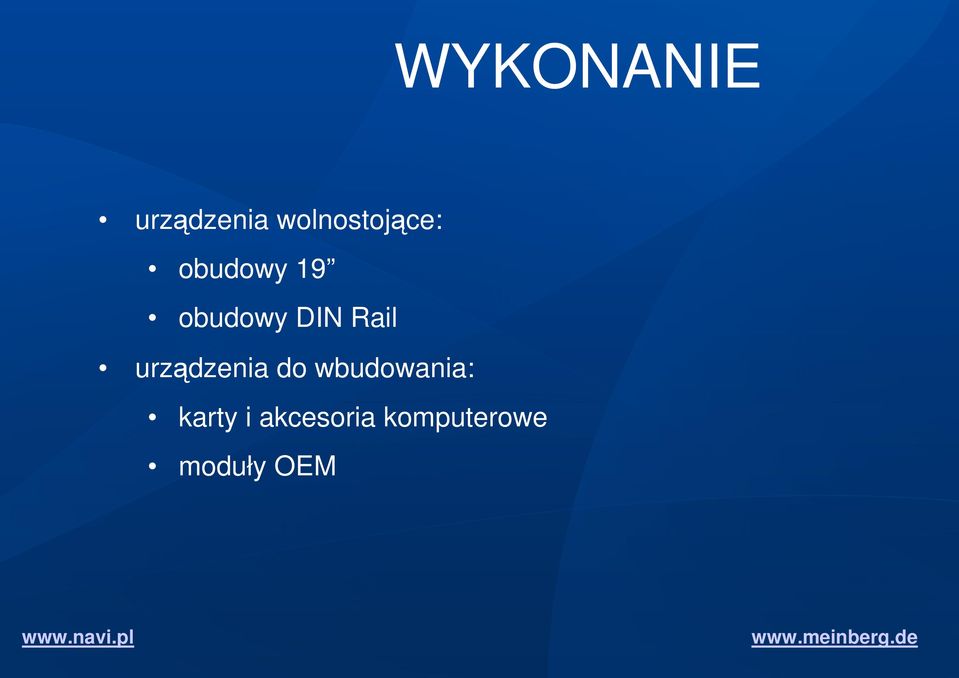 DIN Rail urządzenia do