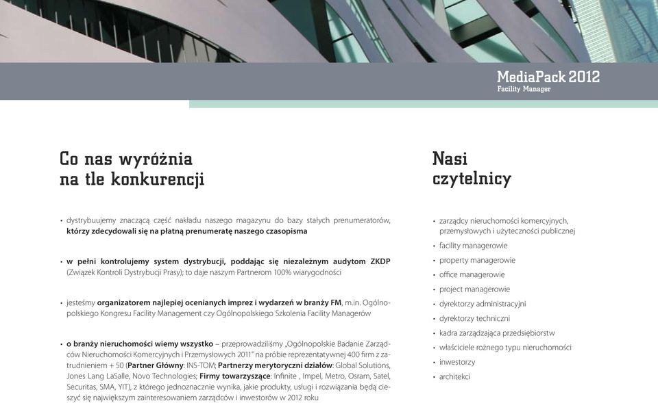najlepiej ocenianych imprez i wydarzeń w branży FM, m.in.