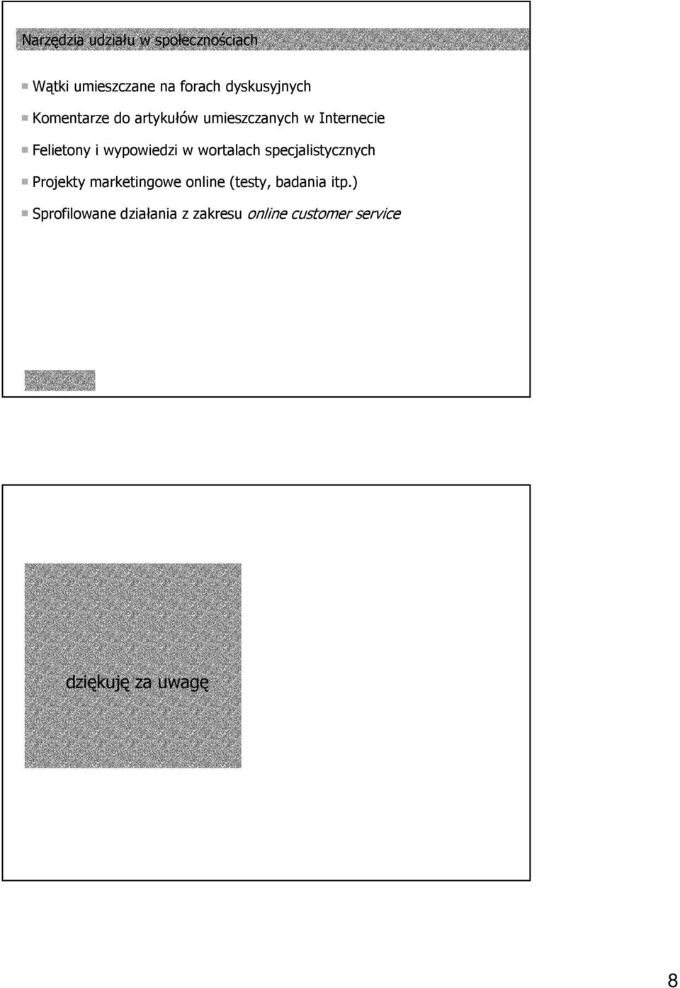 wortalach specjalistycznych Projekty marketingowe online (testy, badania itp.