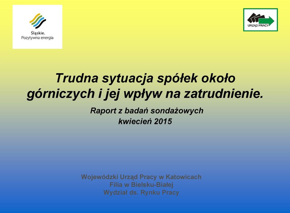 Raport z badań sondażowych kwiecień 2015