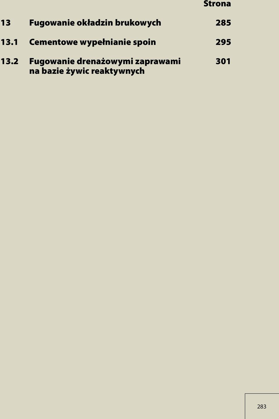 1 Cementowe wypełnianie spoin 295 13.