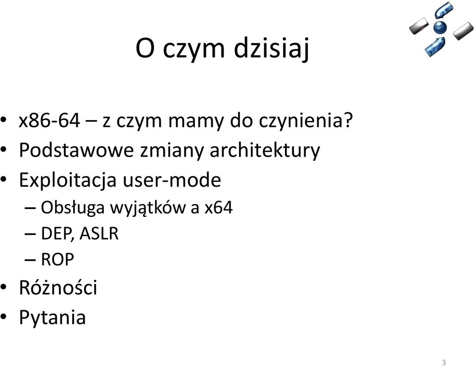 Podstawowe zmiany architektury