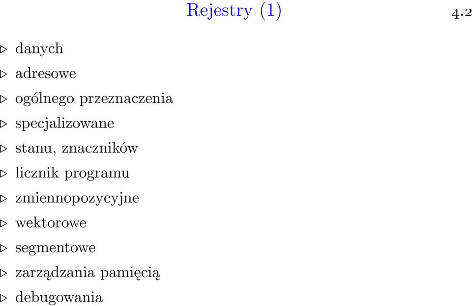 specjalizowane stanu, znaczników licznik