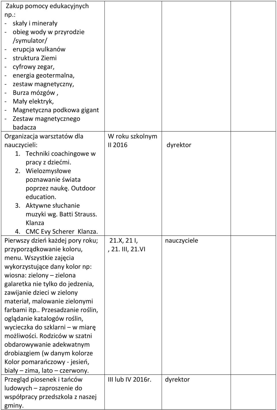 Magnetyczna podkowa gigant - Zestaw magnetycznego badacza Organizacja warsztatów dla nauczycieli: 1. Techniki coachingowe w pracy z dziećmi. 2. Wielozmysłowe poznawanie świata poprzez naukę.