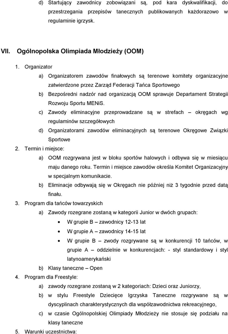Strategii Rozwoju Sportu MENiS.
