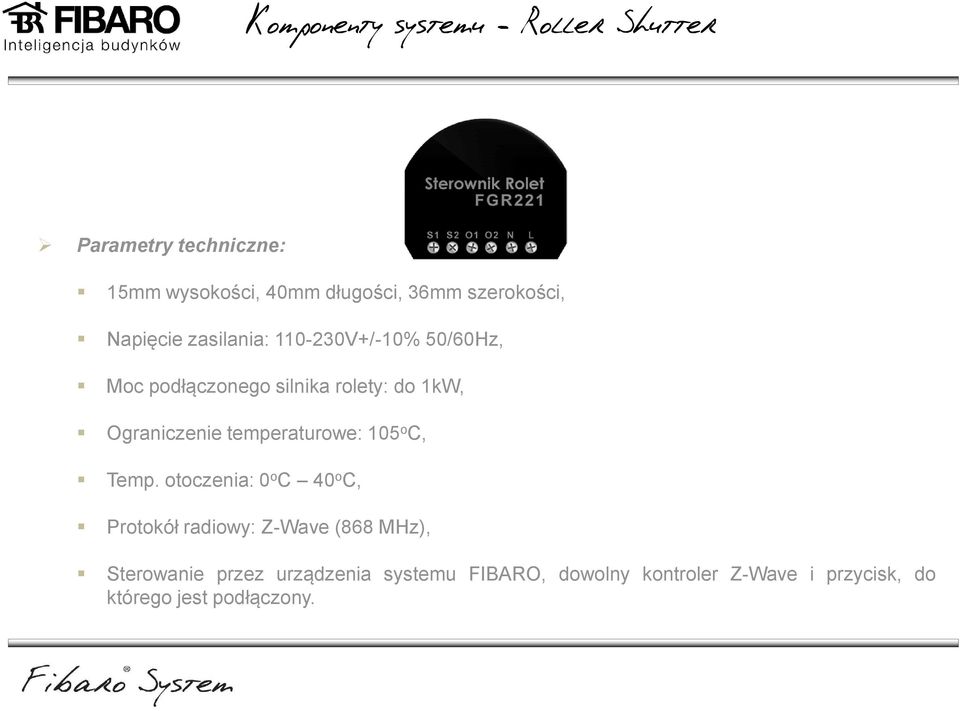 Ograniczenie temperaturowe: 105 o C, Temp.