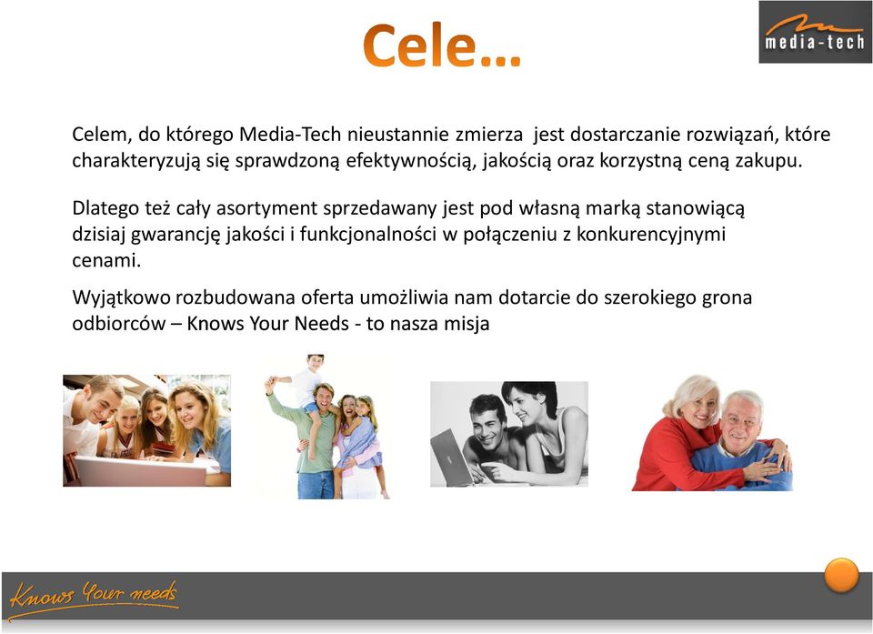Dlatego też cały asortyment sprzedawany jest pod własną marką stanowiącą dzisiaj gwarancję jakości i