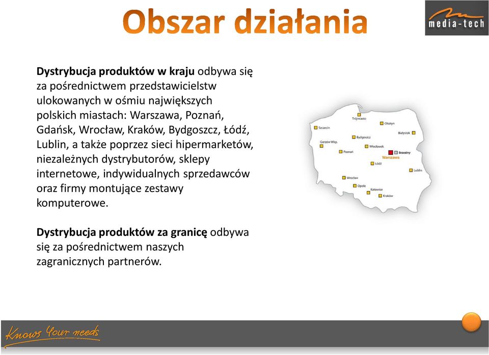 hipermarketów, niezależnych dystrybutorów, sklepy internetowe, indywidualnych sprzedawców oraz firmy montujące
