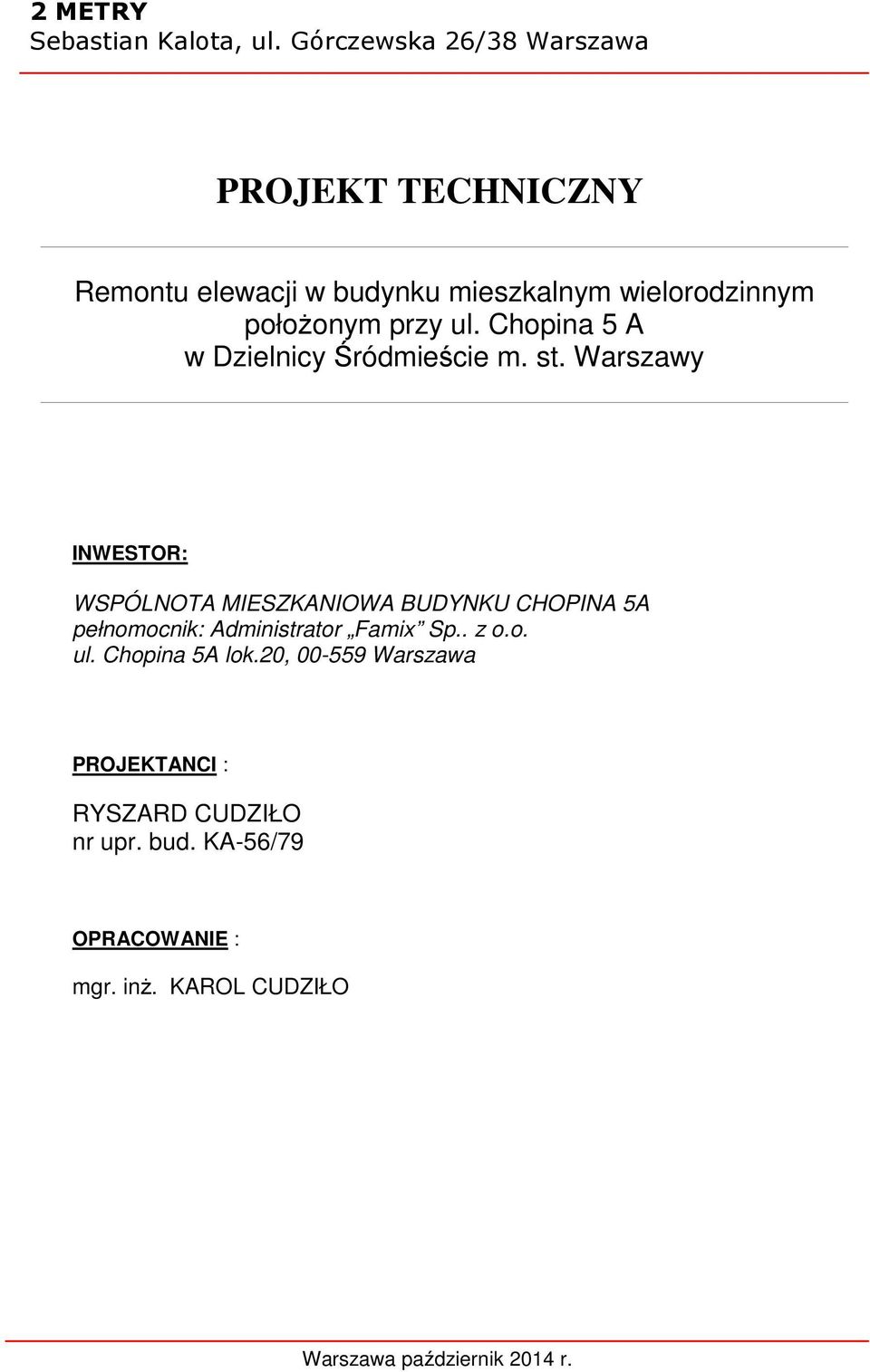 położonym przy ul.