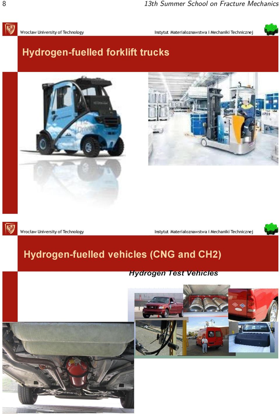Hydrogen-fuelled forklift