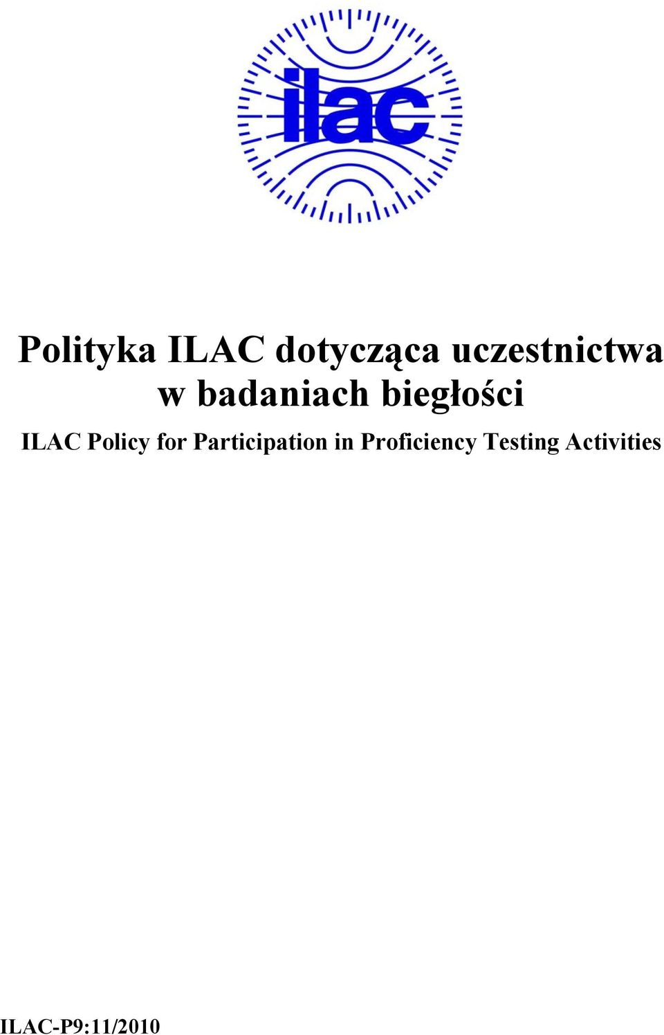 ILAC Policy for Participation in