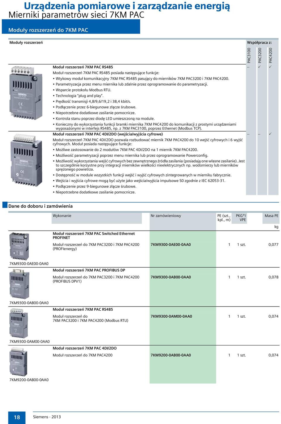 Technologia plug and play. Prędkość transmisji 4,8/9,6/19,2 i 38,4 kbit/s. Podłączenie przez 6-biegunowe złącze śrubowe. Niepotrzebne dodatkowe zasilanie pomocnicze.