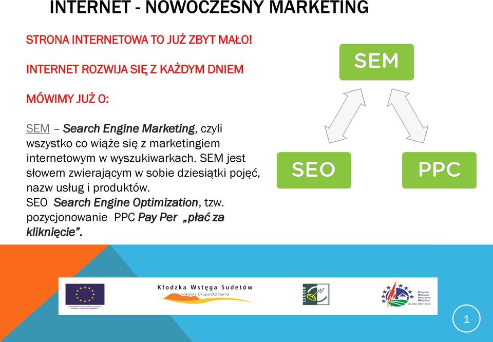 wszystko co wiąże się z marketingiem internetowym w wyszukiwarkach.